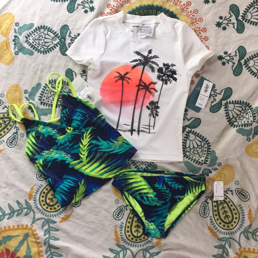 Palm Tree bathing suit set